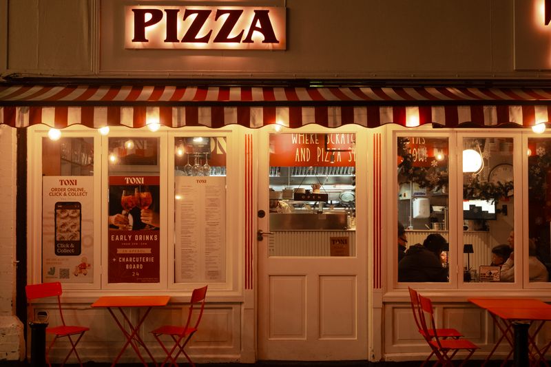 Inside a Dions restaurant location in Albuquerque